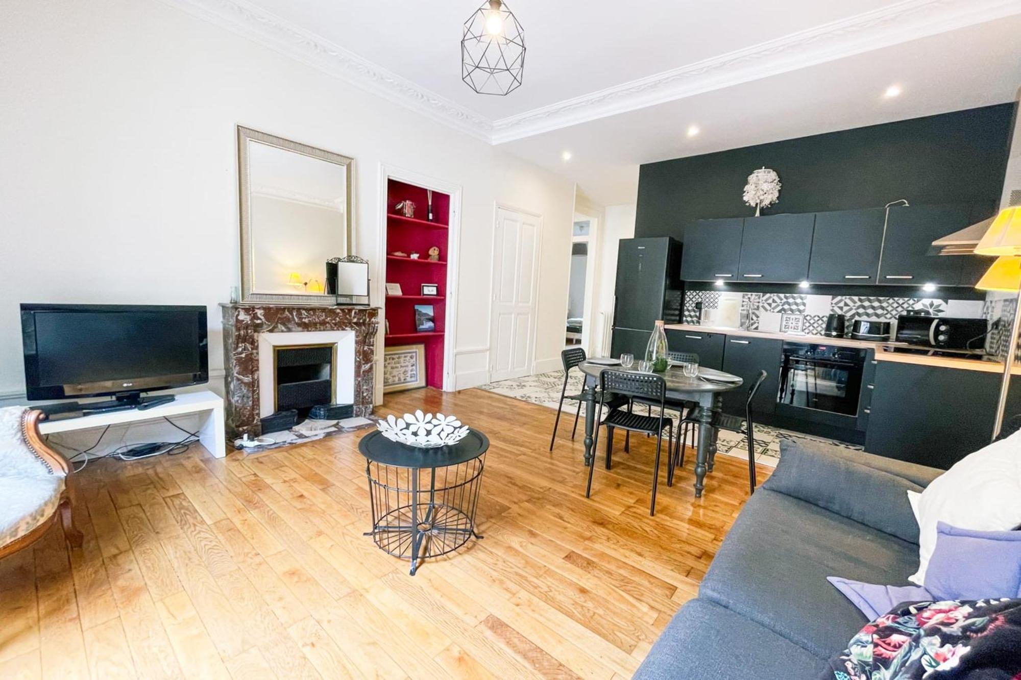 #h9 Le Spacieux De La Gare Large T4 Fully Equipped Gare De Apartment